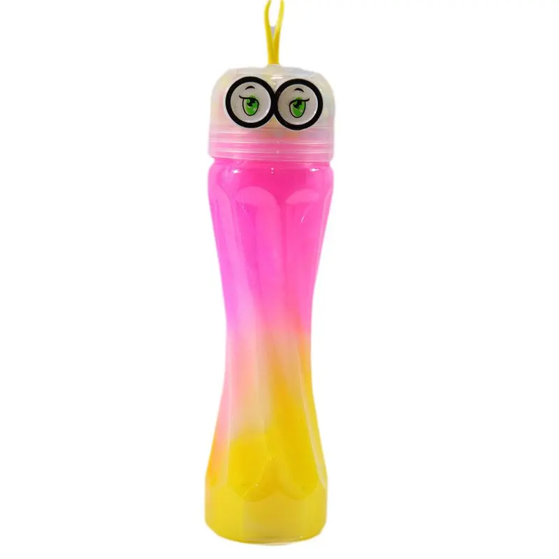 Crystal Mud Slime Bottle With Balls on TopPink &yellow