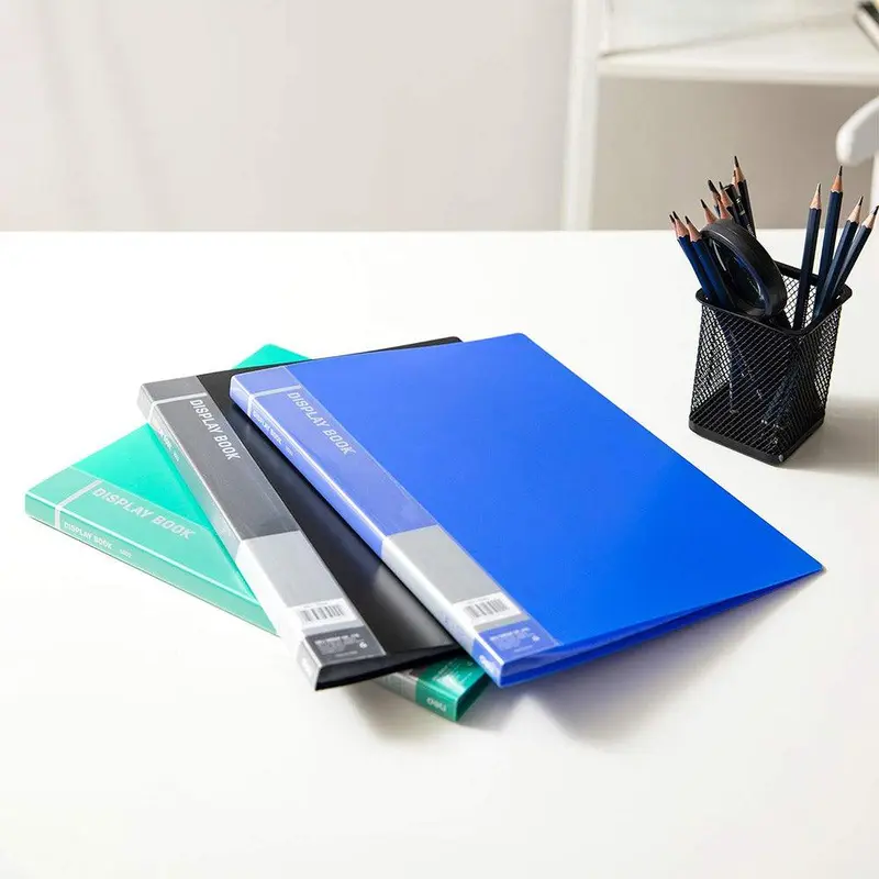 Deli Display Book A4 30 Pockets b00302blue