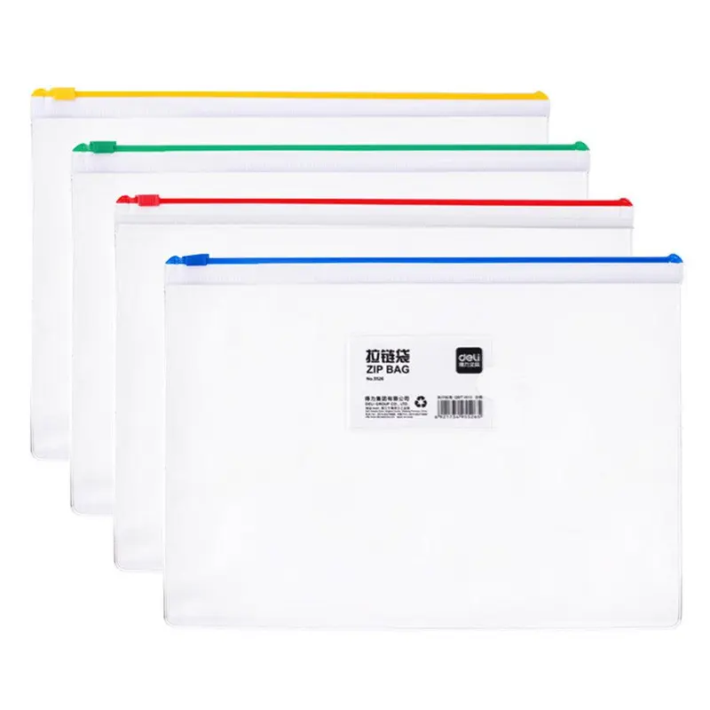 DELI E5526 Zip Bag A4