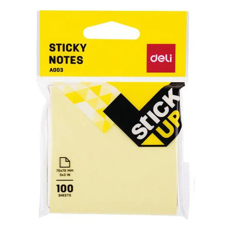 Deli Sticky Notes 76 x 76mm EA00352 100 SHEETS