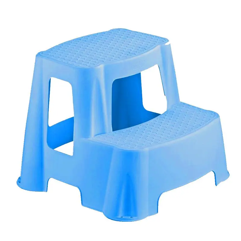 Follow Me Jolly Natural Two Step Stool SmallBlue