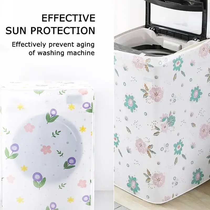 Front Load Washing Machine CoverFlowers