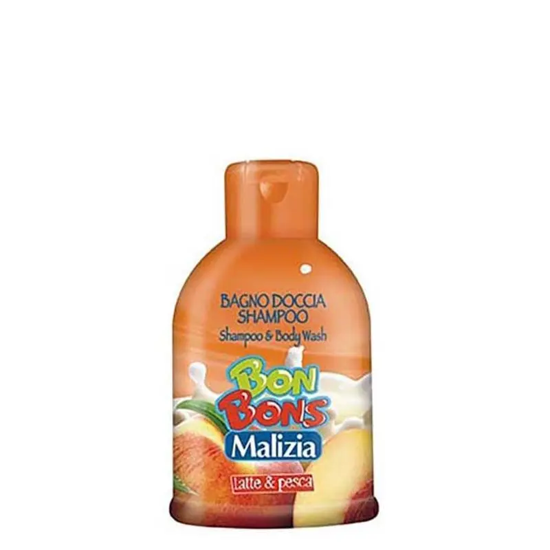 Malizia BonBons Milk and Peach Shampoo and Body Wash 500ml