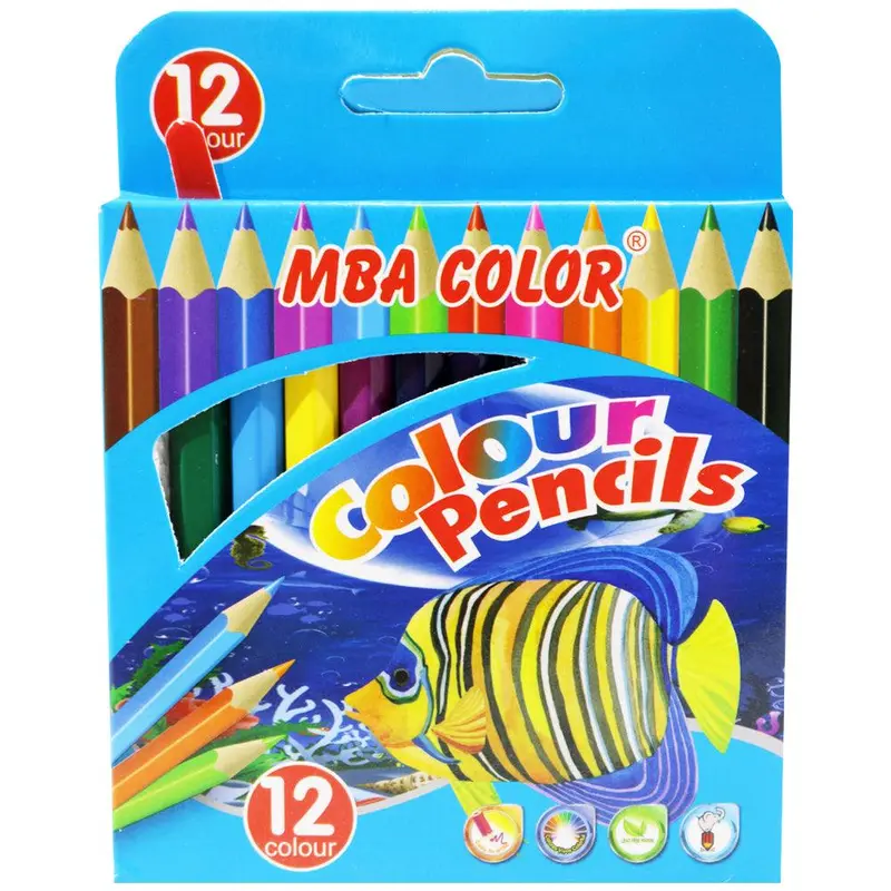 MBA Color Mini colour Pencils (12 Pcs) / K-99/ 9012-12Blue