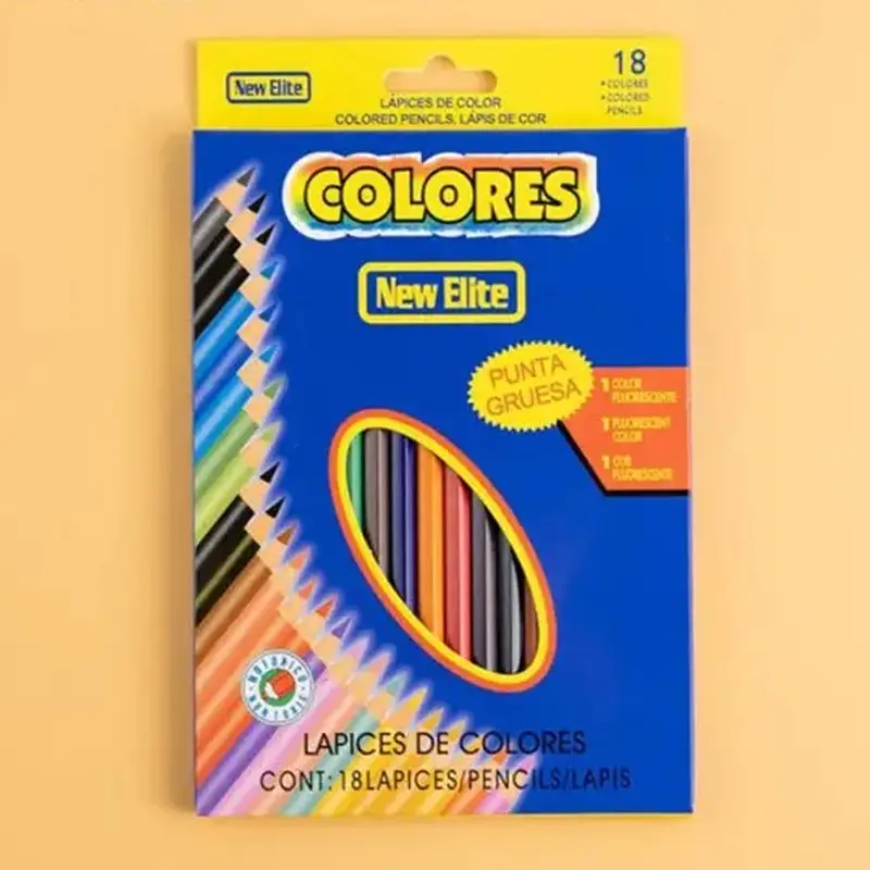 New Elite Colored Pencils 18 Colors