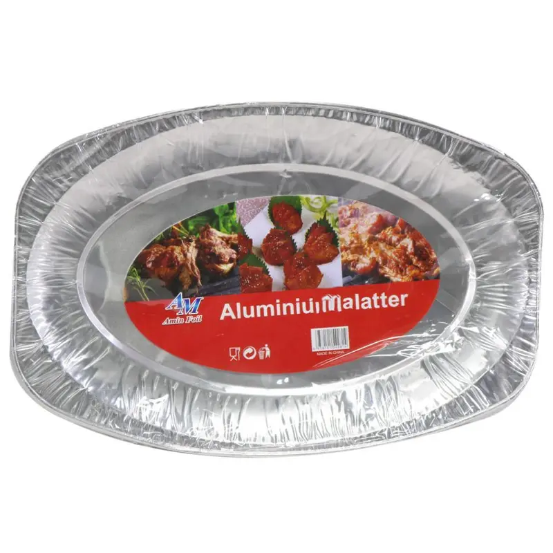 Oval Aluminum Platter ( 2 Pcs) / E-222