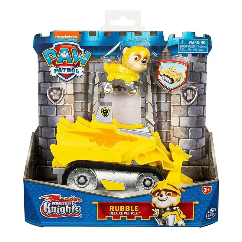 Paw Patrol Rescue Knights Rubble Deluxe Vehicle Dragon Castle