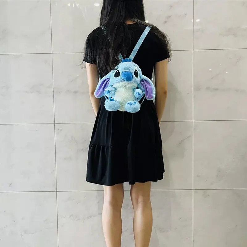 Plush Stitch BackpackBlue