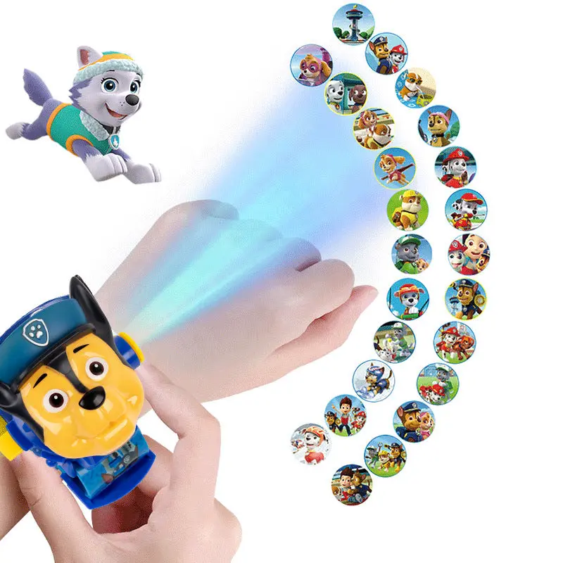 Projection Digital Watch Time Develop Intelligence Learn Toys For ChildrenPaw Patrol