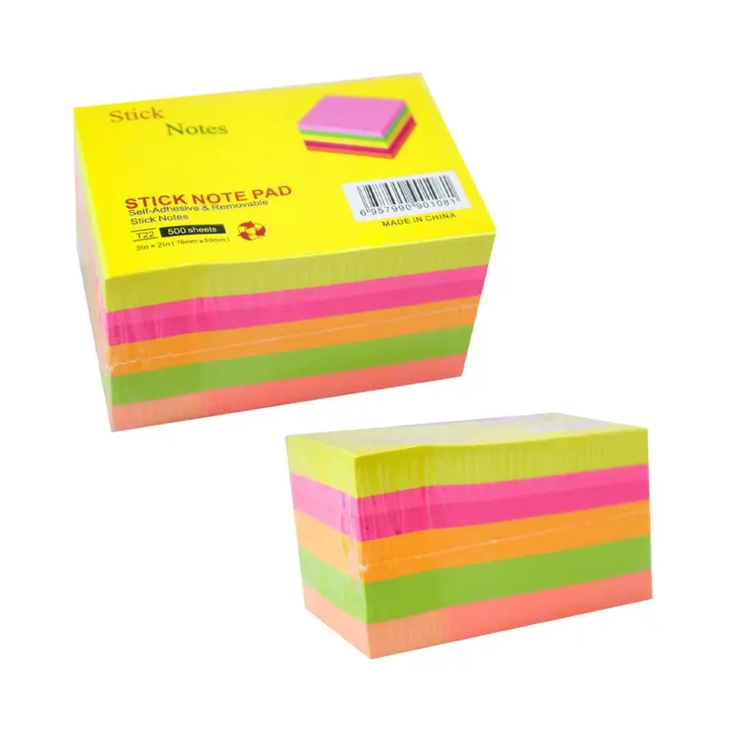 Rectangular Stick Note Pad 5 colors / Q-244 / 901326 / 1081
