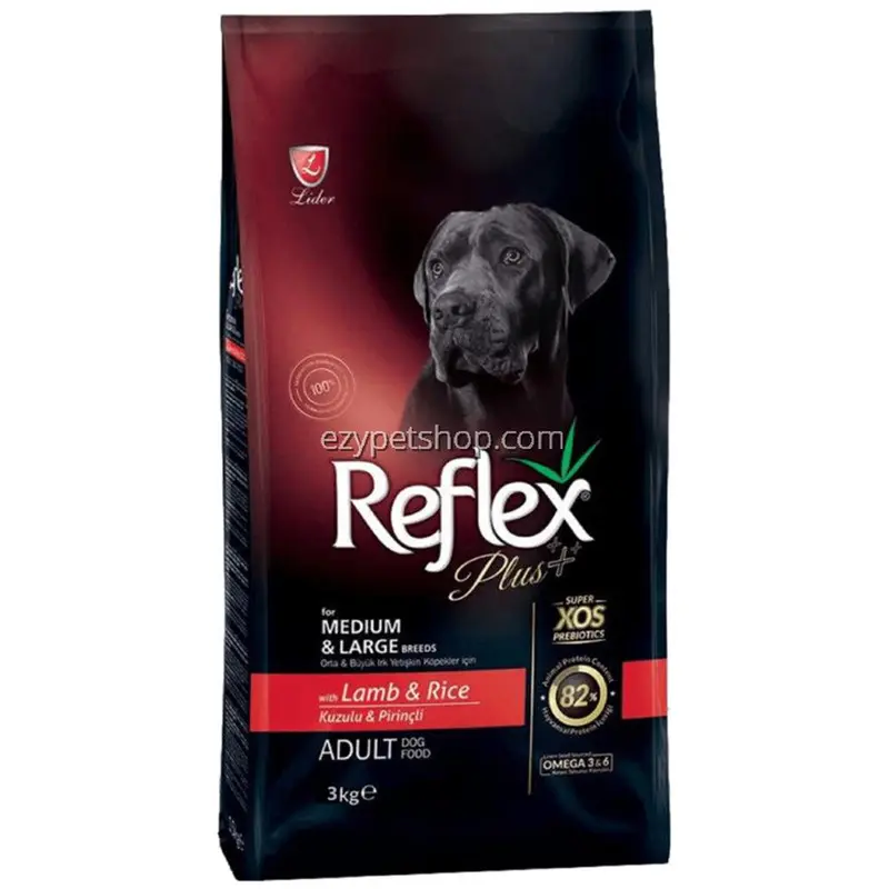 Reflex Plus Dog Medium Large Adult Lamb and Rice 3Kg