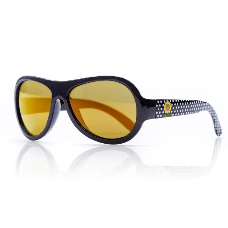 Shadez SHZ49 Sunglasses Polka Sunflower Black Junior Ages 3-7 years