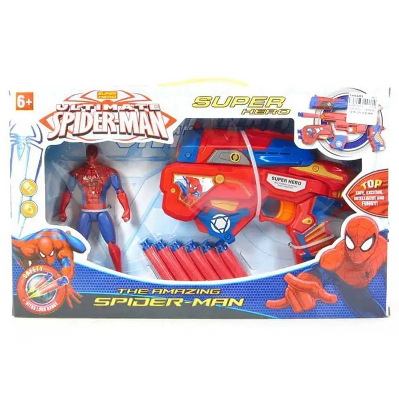 Spider Man HAND Pull Assembly Soft Shooting Gun