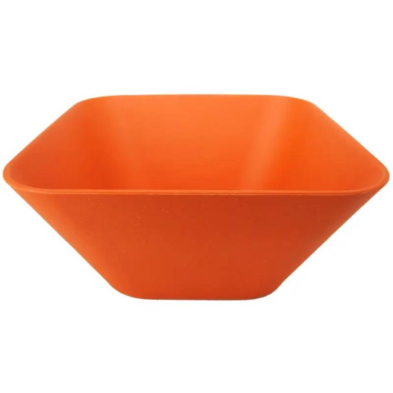Squared Orange plastic Bowl ( 4 Pcs) / L-326A