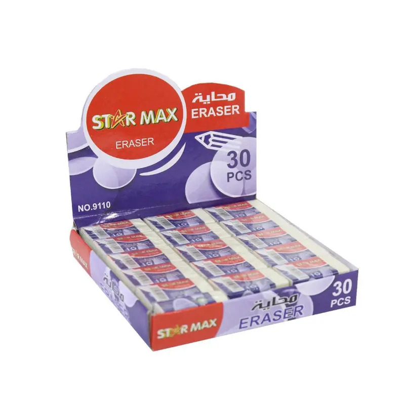 Star Max Small Eraser (Pack of 30)