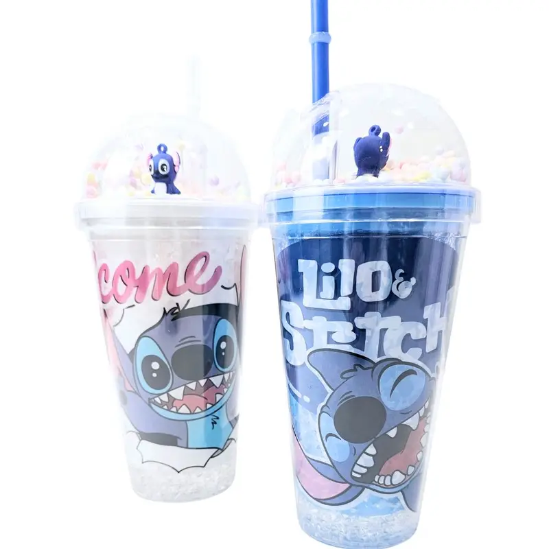 Stitch Plastic Bottle 480 MLBlue