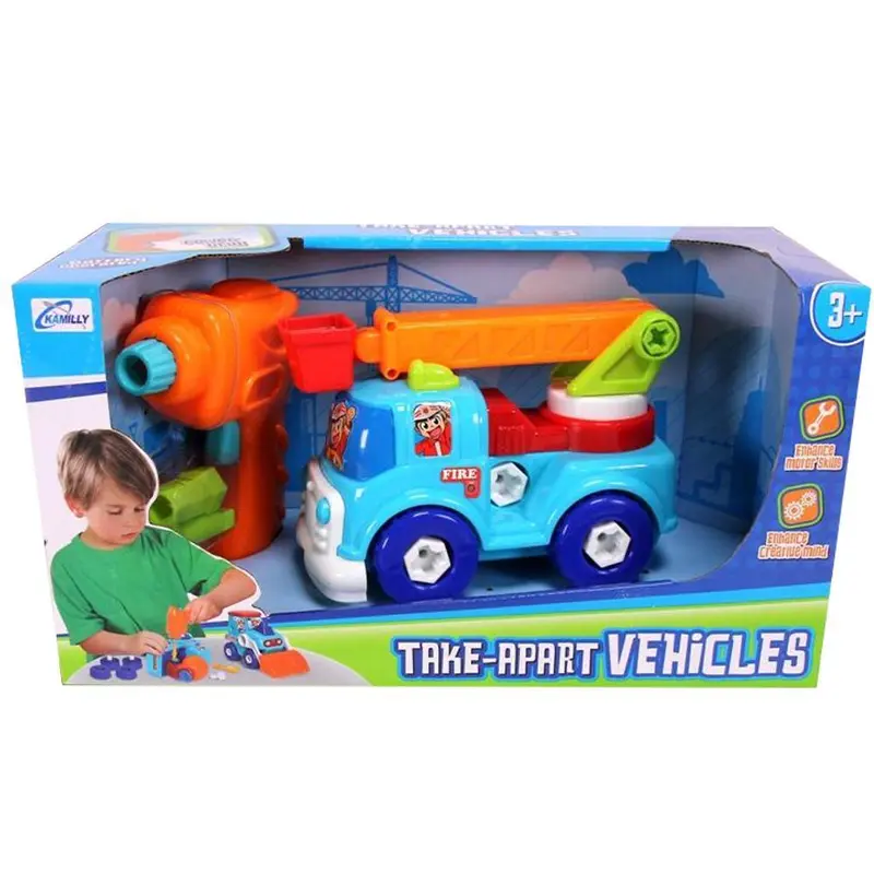 Take-Apart Vehicles With Power Drill