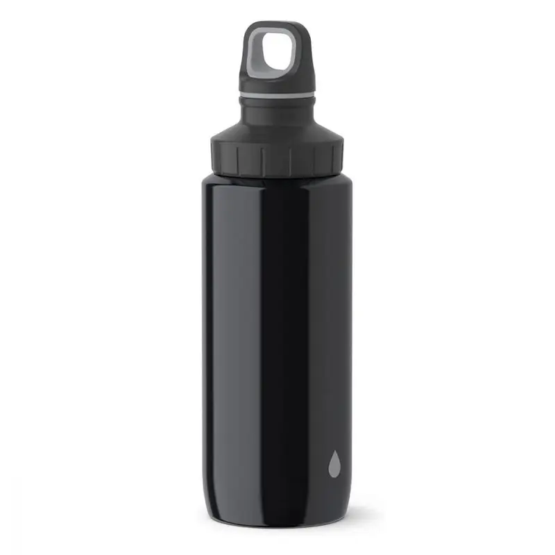 Tefal Drink 2 Go Light Steel Drop Grey Drinking Bottle Screw Lid 600 ml / K3194212