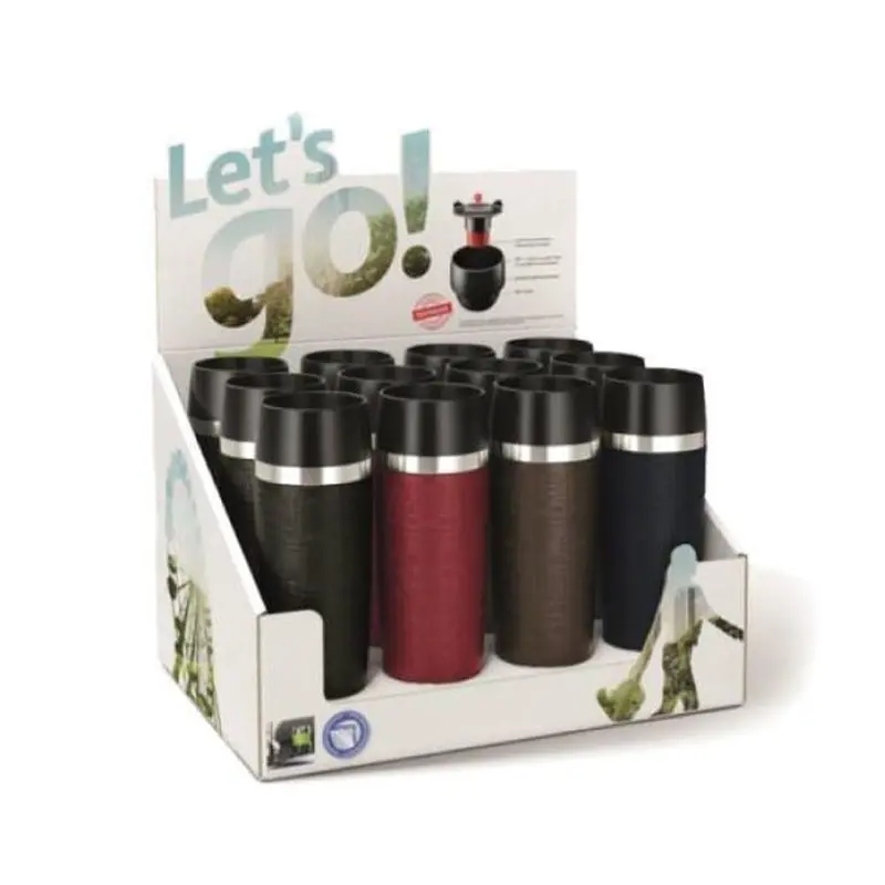 Tefal Stainless Steel Travel Mug 360 ml Set Of 12 Pcs / K3089114