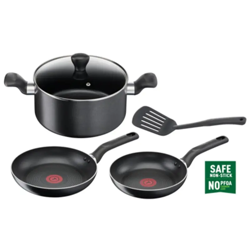 Tefal Super Cook 5 Pieces Black / B143S585