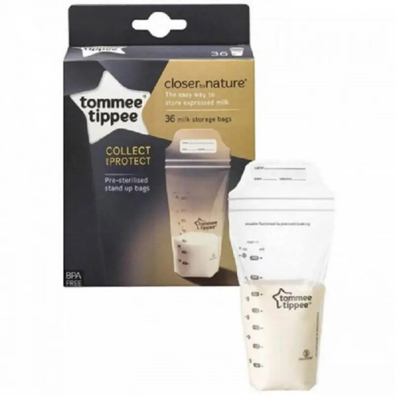 Tommee Tippee Closer To Nature Milk Storage Bags  350ml (36Pcs/Pack)
