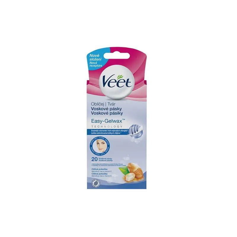 Veet depilation sheets 20 pcs Sensitive Face & Bikini