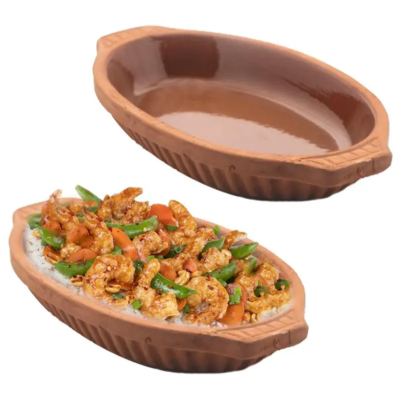 Via comlekci Pottery Big Round Oven Tray /21481