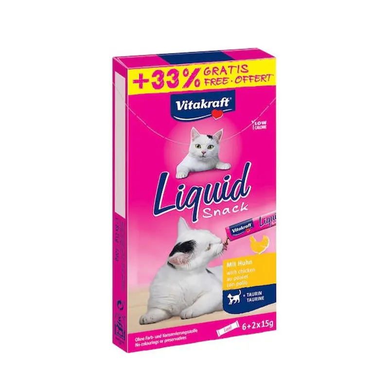 Vitakraft Cat Liquid Snack reward snack chicken 6 2x15g