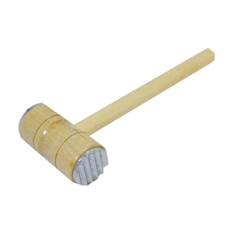 Wooden Meat Hammer Two Sided Pulling Beef / MW-665