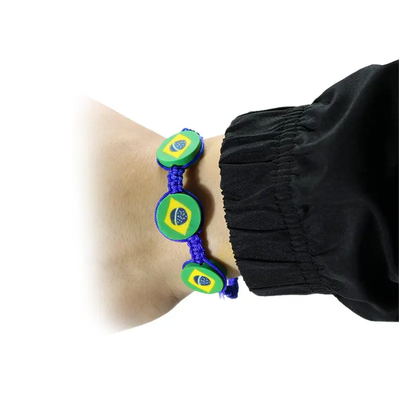 World Cup Bracelet Rope / WD-17Brazil Blue