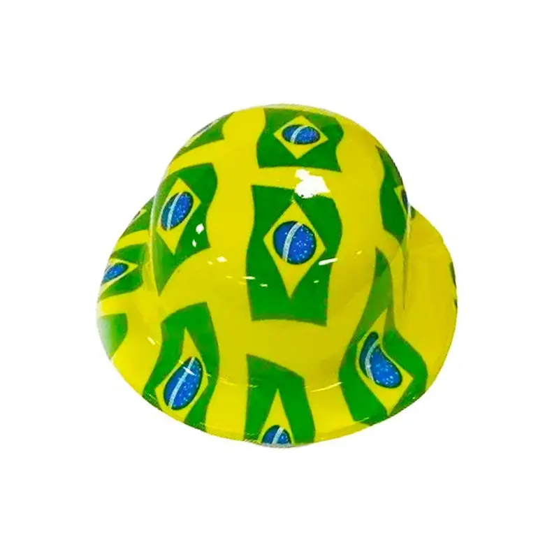 World Cup Plastic Bowler Hat Brazil / WD-138BR
