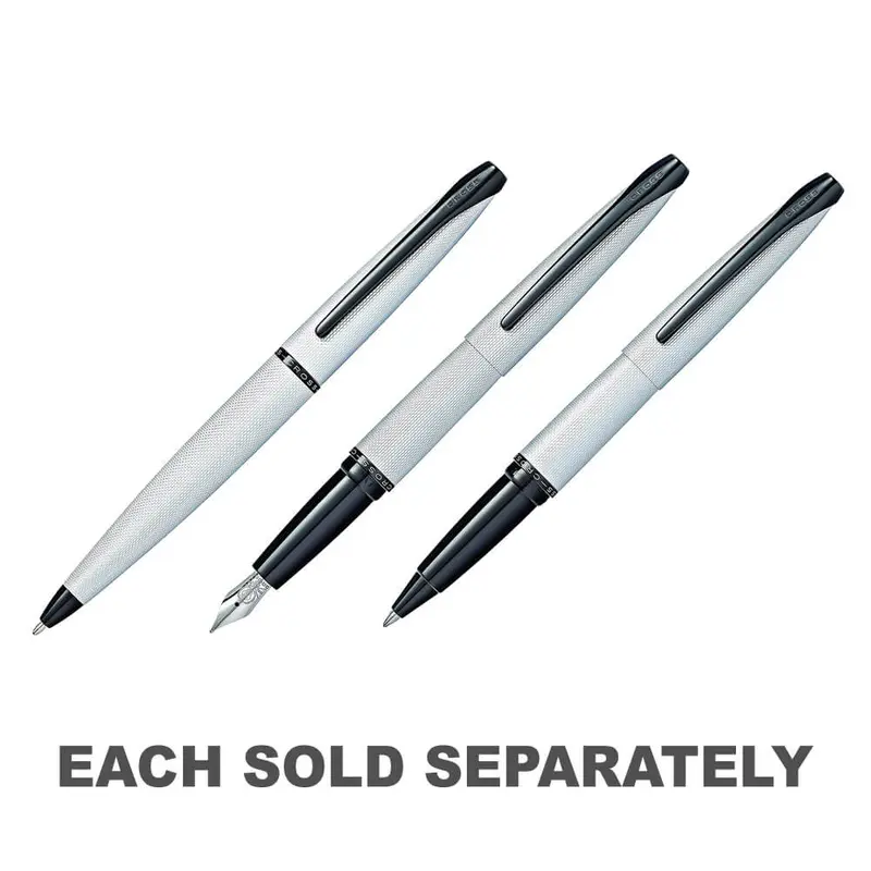 ATX Brushed Chrome Etched Diamond PenBallpoint
