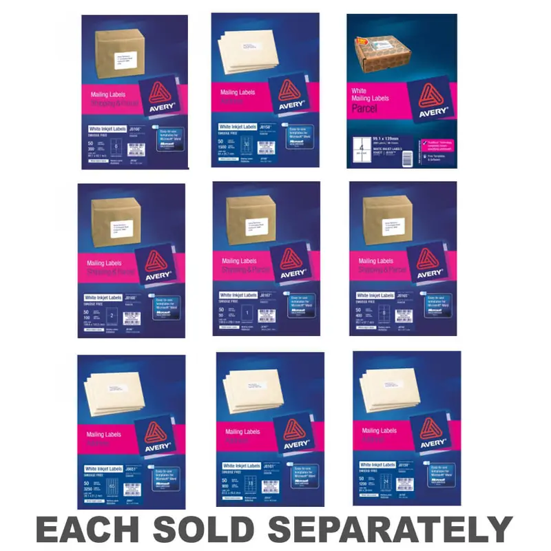 Avery Inkjet Label1/sheet