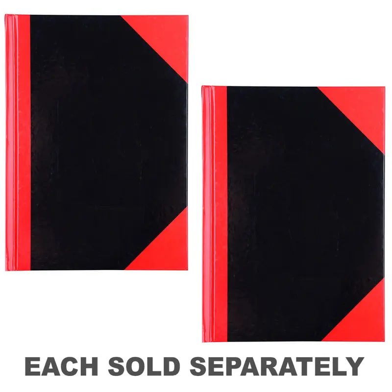 Cumberland Notebook A4 Black & Red150 Leaves