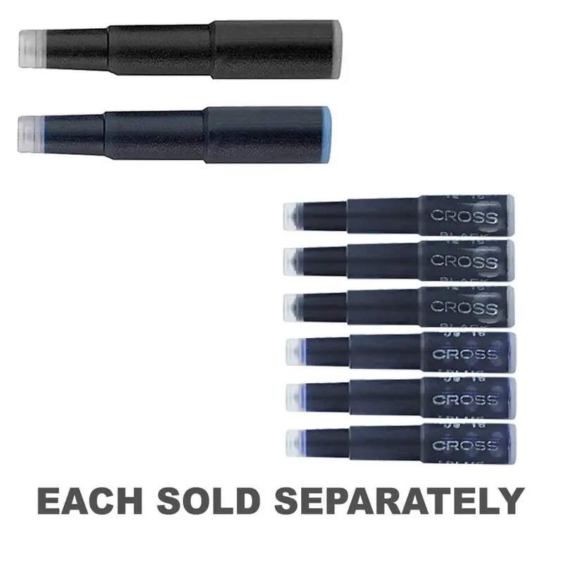 Fountain Pen Ink Cartridge 6 Per CardBlack