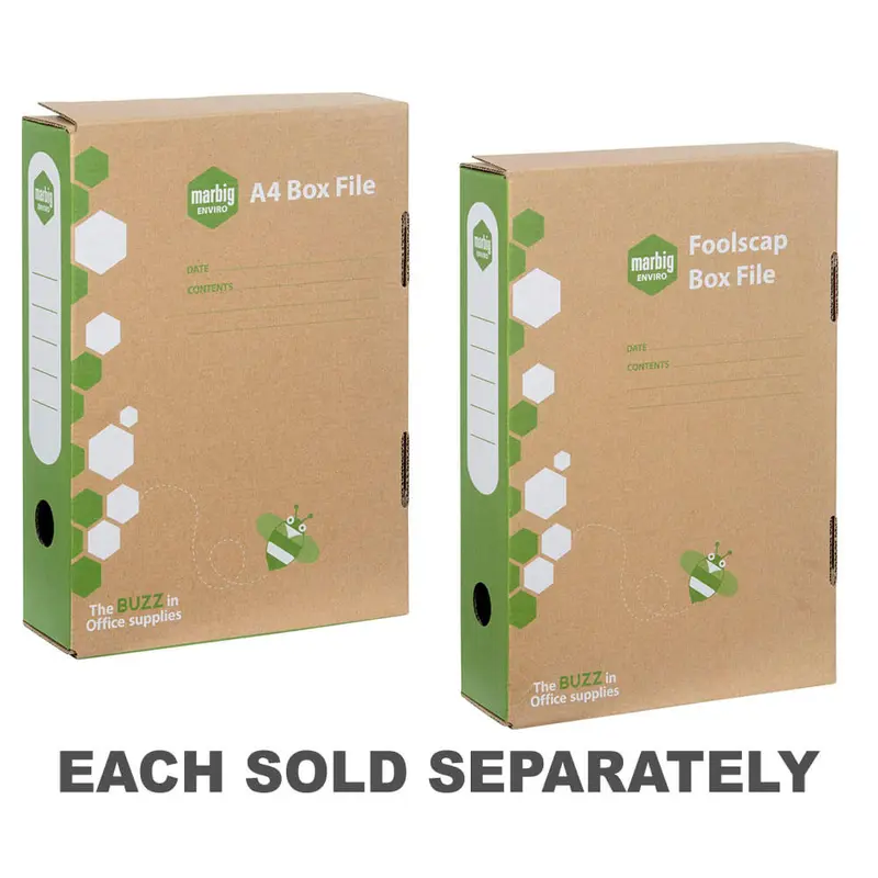 Marbig Box File (80mm)Foolscap