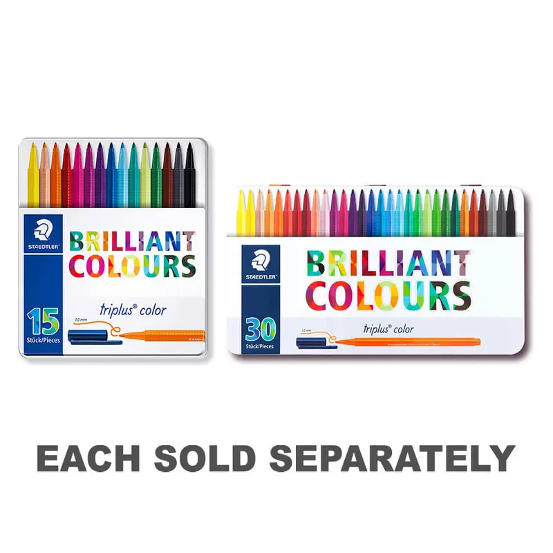 Staedtler Triplus Colour Pen AssortedTin of 15