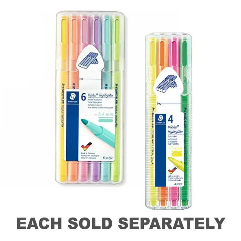 Staedtler Triplus Textsurfer Highlighters Assorted4Pk