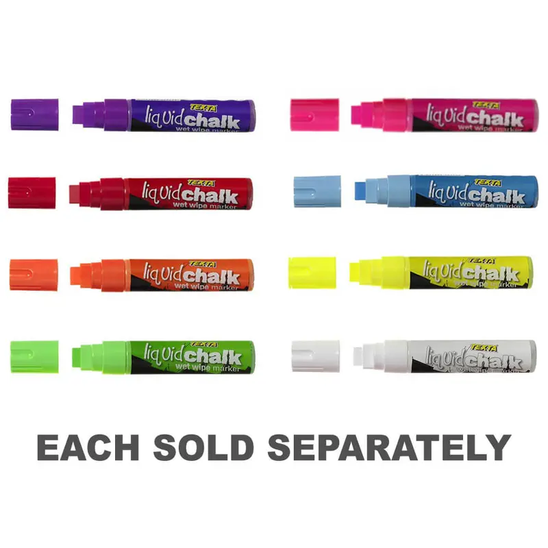 Texta Liquid Chalk Wet-Wipe Marker JumboWhite