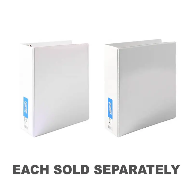 Bantex Insert Binder 65mm A4 (White)2 D-Ring