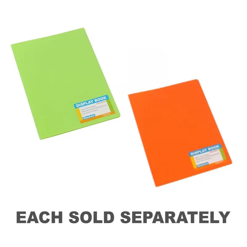 Bantex Tropical Fixed Display Book (20-pocket)Lime