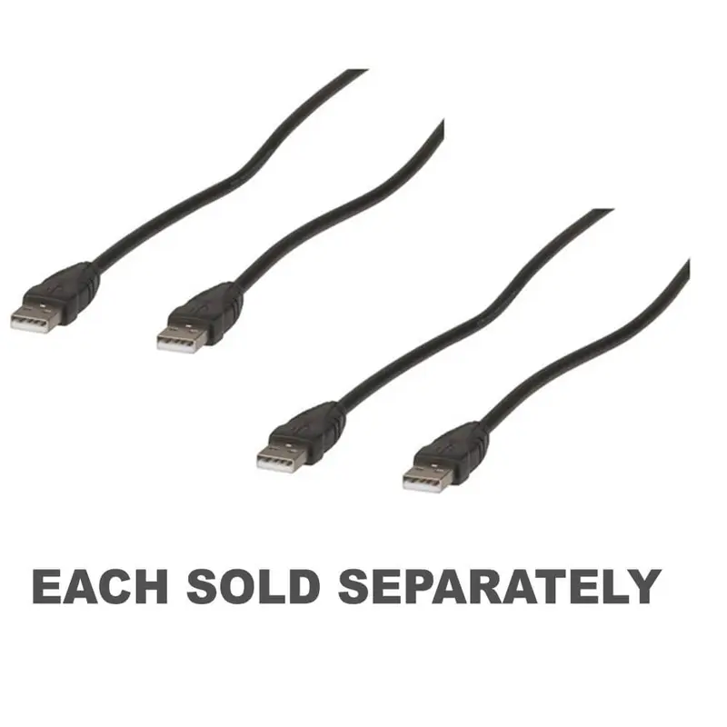 USB 2.0 Type-A Plug to Plug Cable 5pcs1.8m