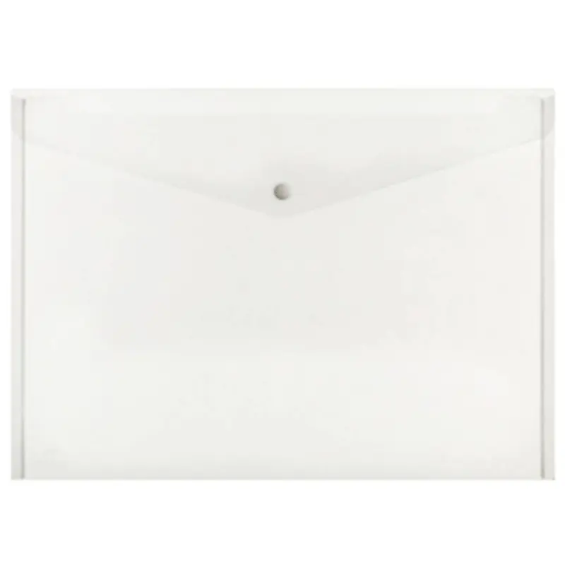 Marbig Button Closure Document Wallet A3 (Clear)