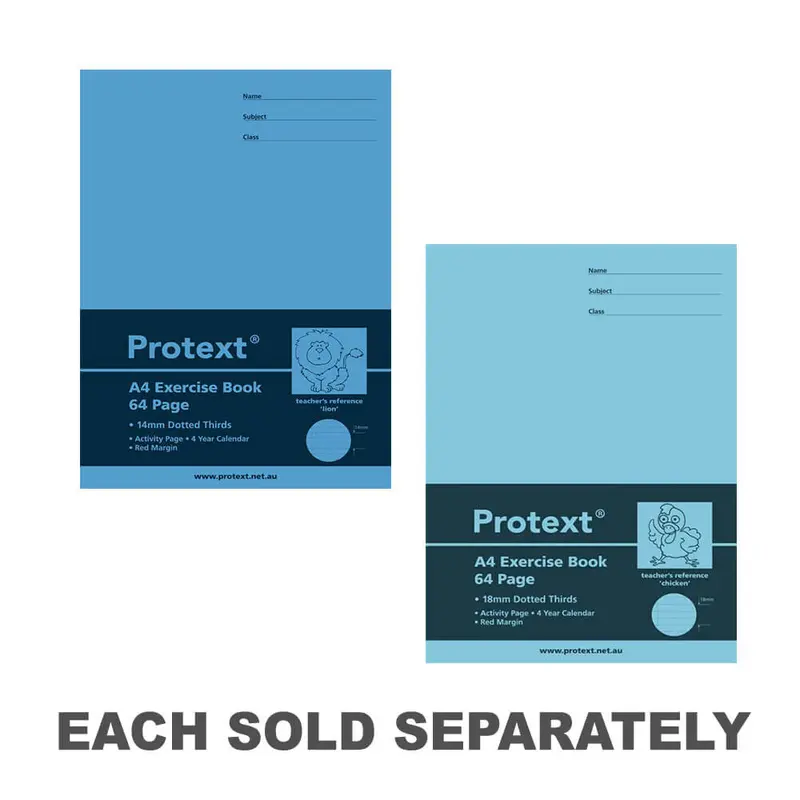 Protext Exercise Book 64 Pages with Dotted Line (A4)18mm