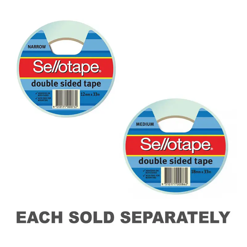 Sellotape Double Sided Tape12mmx33m