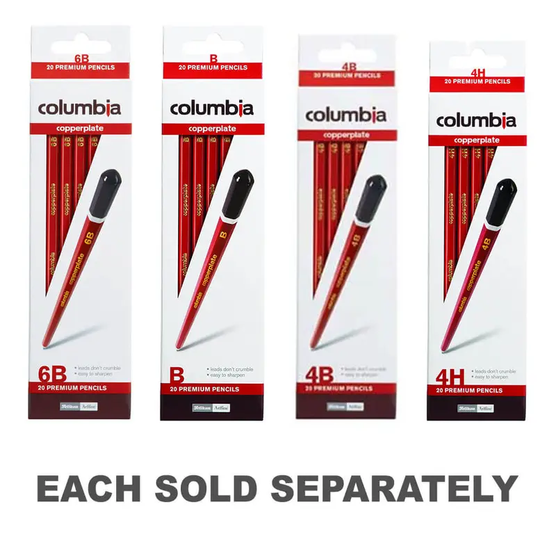 Columbia Copperplate Premium Pencils (Box of 20)4B