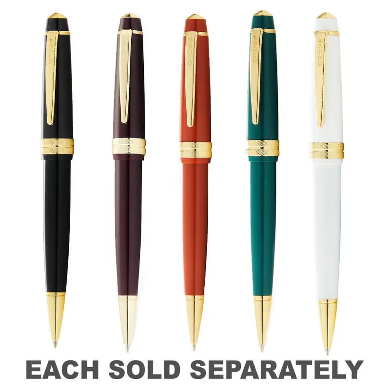 Cross Bailey Light Gloss Ballpoint PenBrgndy Red/Gold