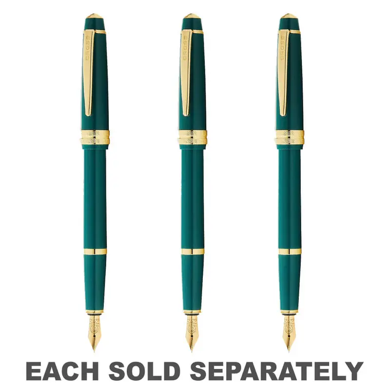 Cross Bailey Light Gloss Fountain Pen (Green/Gold)X-Fine