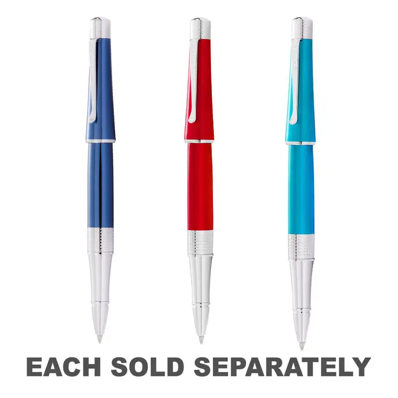 Cross Beverly Translucent Rollerball PenBlue & Chrome