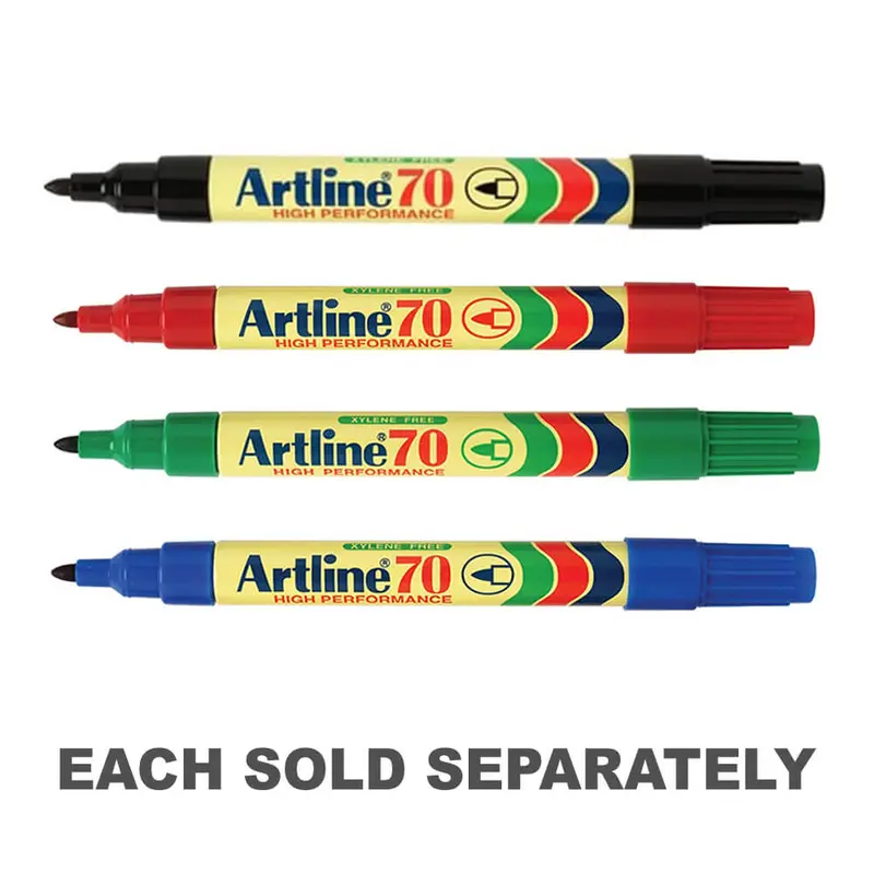 Artline Bullet Tip Permanent Marker 1.5mm (12pcs)Black